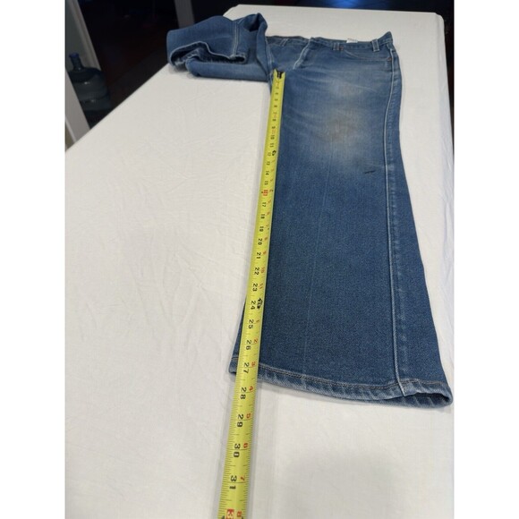 Vintage Levi's Saddleman Boot Cut Jeans Men's 20517 0217 36x27 Orange Tab 517 - Picture 14 of 16